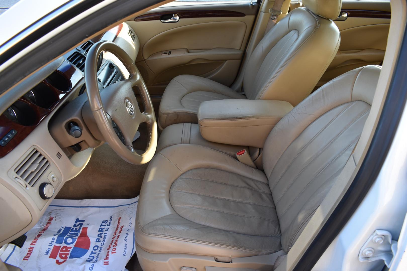 2006 White /Tan Buick Lucerne CXL (1G4HR57Y06U) with an 4.6L V8 engine, 4-Speed Automatic Overdrive transmission, located at 5925 E. BELKNAP ST., HALTOM CITY, TX, 76117, (817) 834-4222, 32.803799, -97.259003 - Deciding to buy a specific car model, such as the 2006 Buick Lucerne CXL V8, depends on various factors and personal preferences. Here are some potential reasons why you might consider purchasing this particular vehicle: Powerful Engine: The V8 engine in the Buick Lucerne CXL provides ample power a - Photo#8